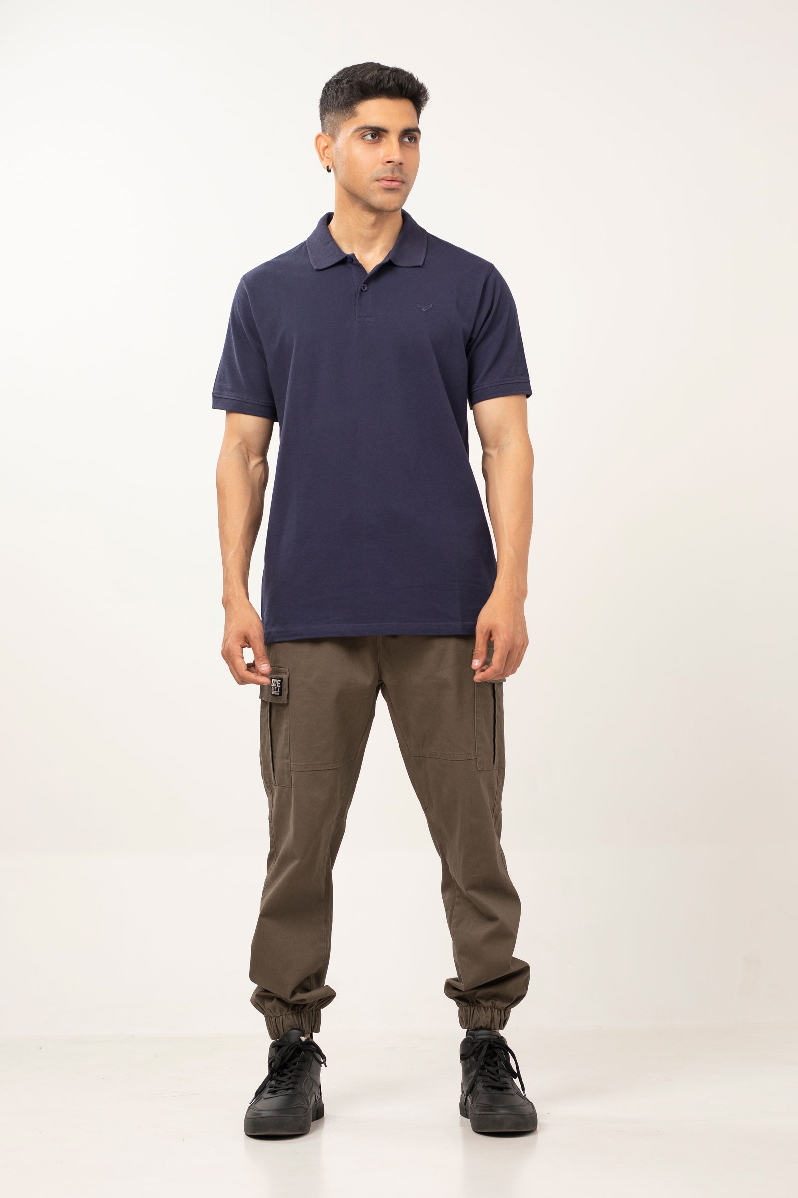 Midnight Blue Polo | Solid