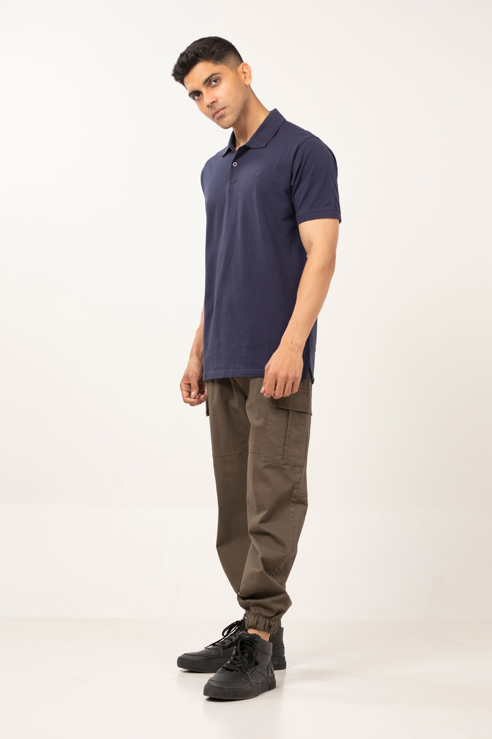 Midnight Blue Polo | Solid