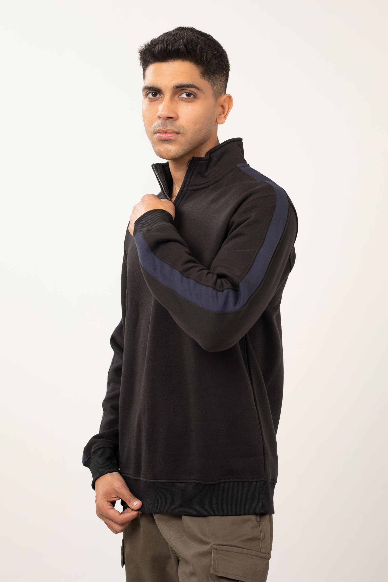 Loop Back Fleece Quarter Zip Pull Over