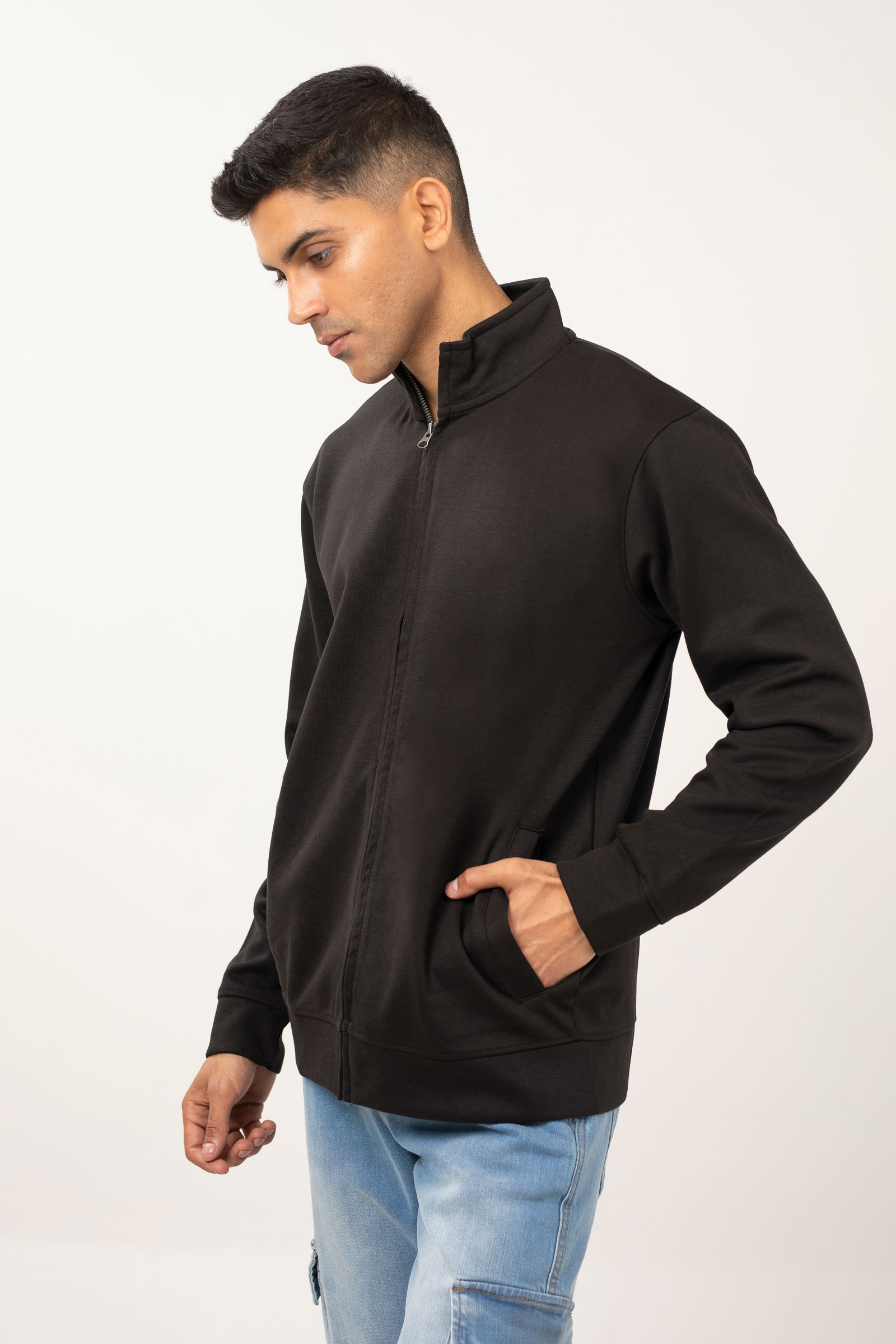 Premium Interlock Solid Track Jacket