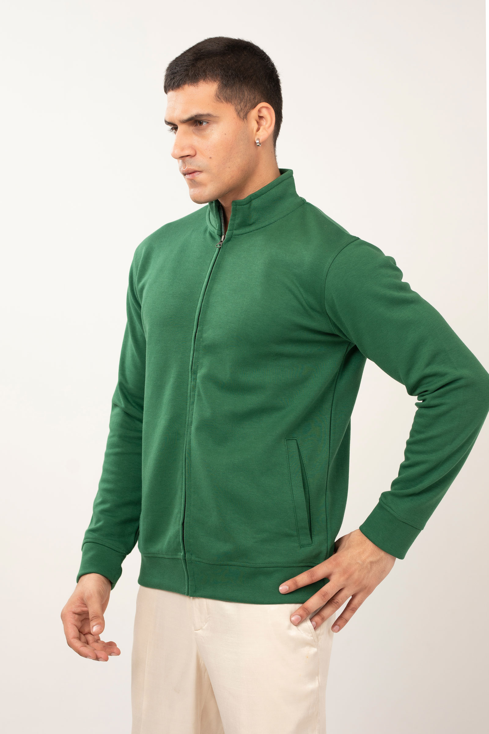 Premium Interlock Solid Track Jacket