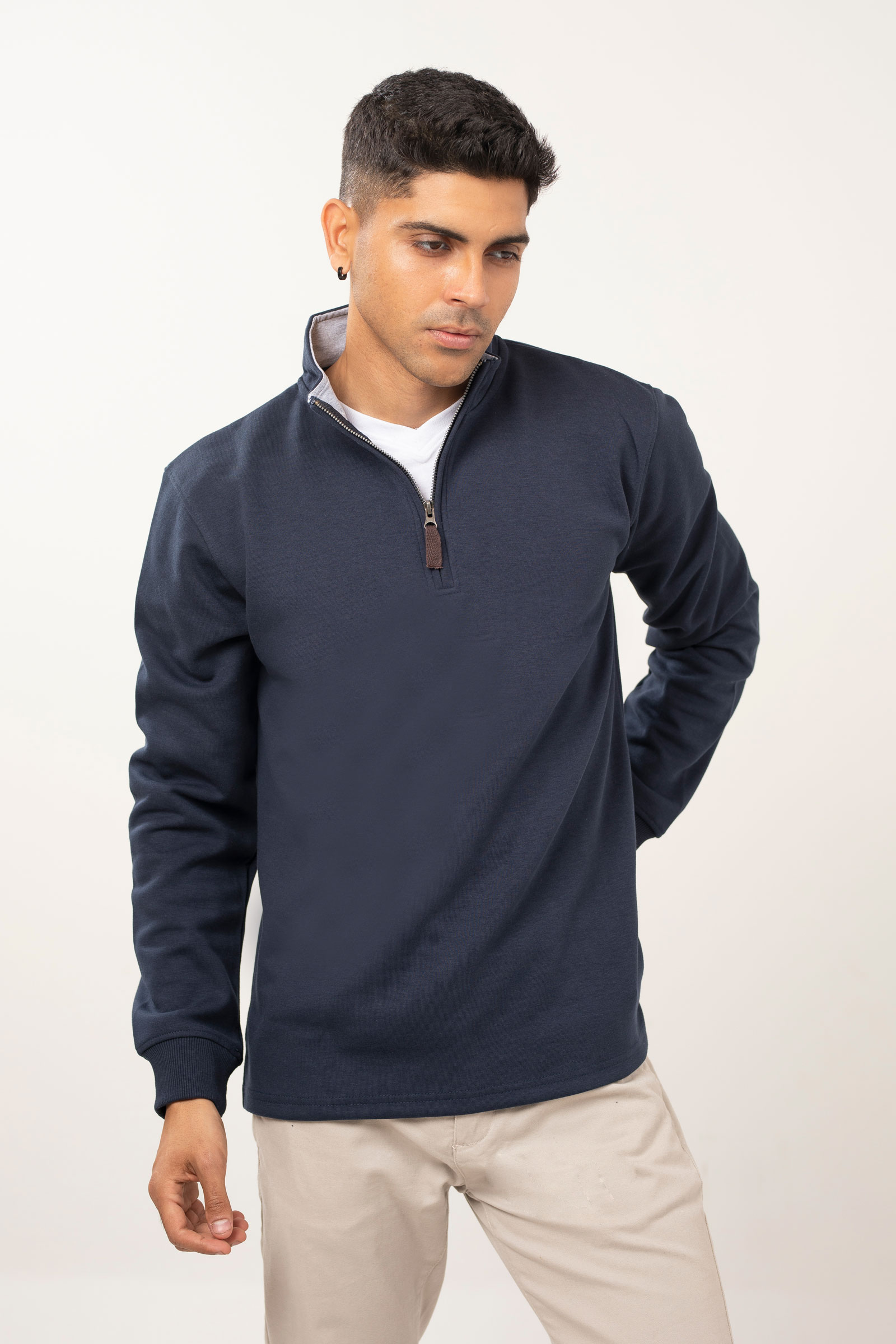 Premium Interlock Quarter Zip Jumper