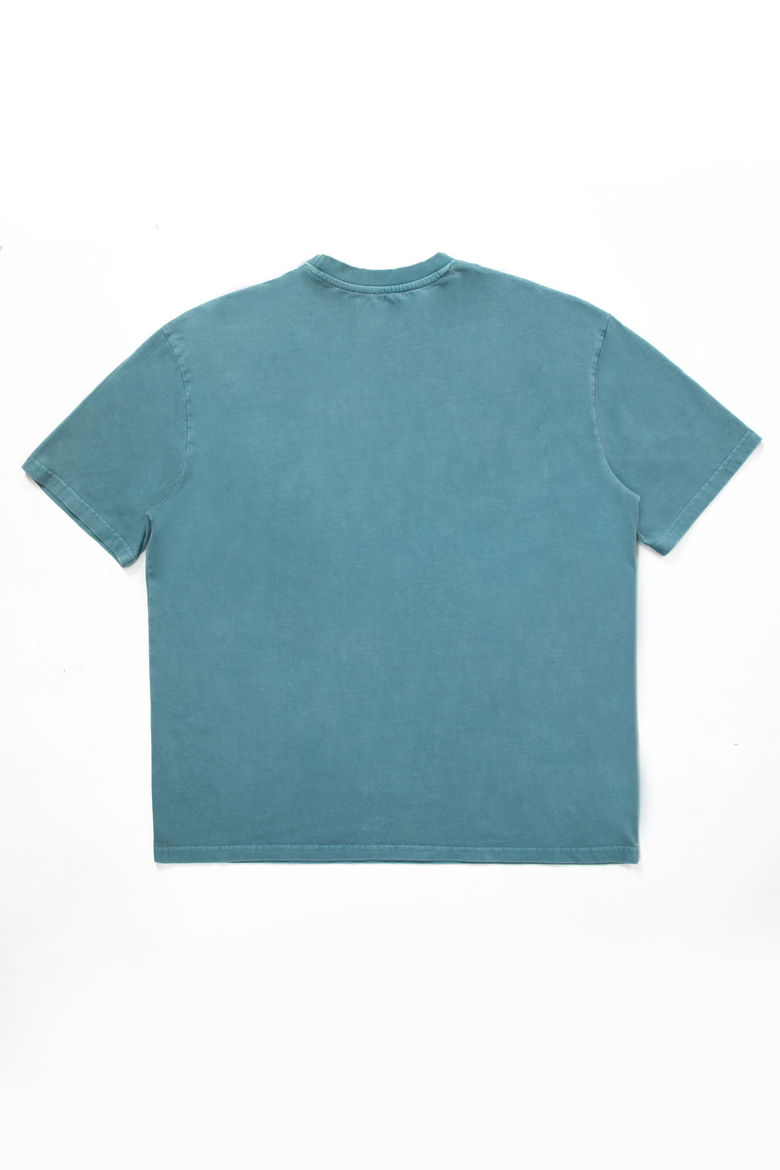 Solid Oil Washed Tee | Coral Gray