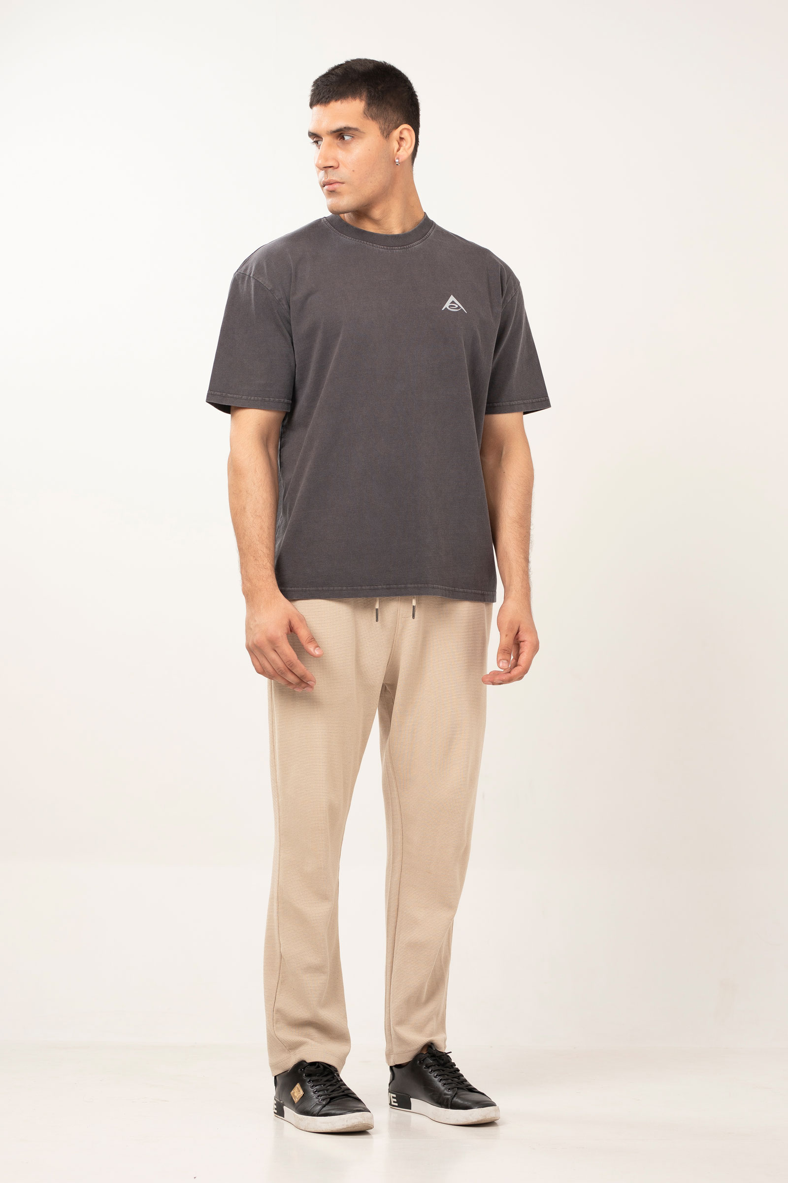 Oil Washed Tee | Black