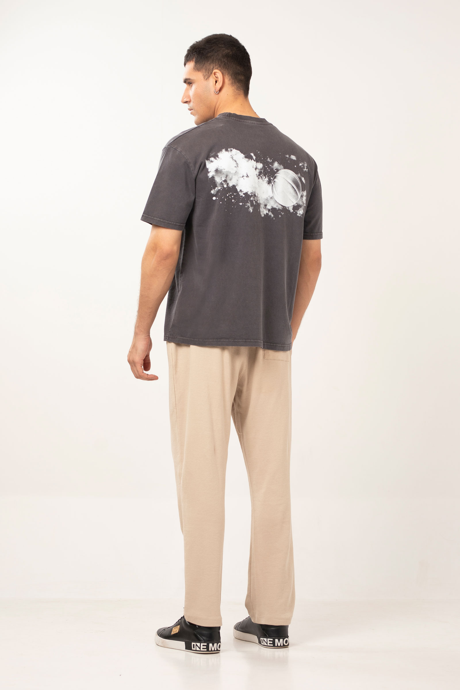 Oil Washed Tee | Black