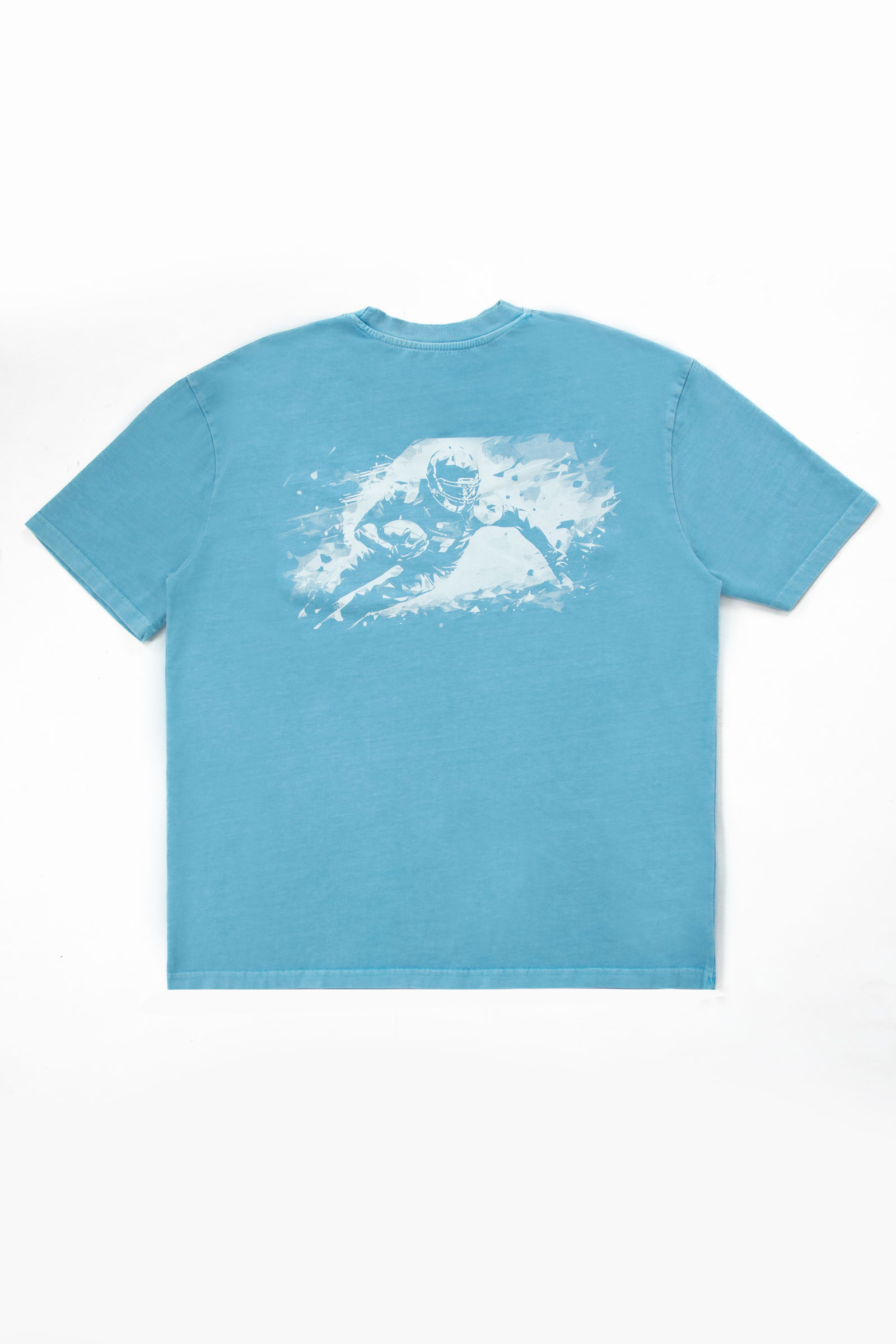 Oil Washed Tee | Blue