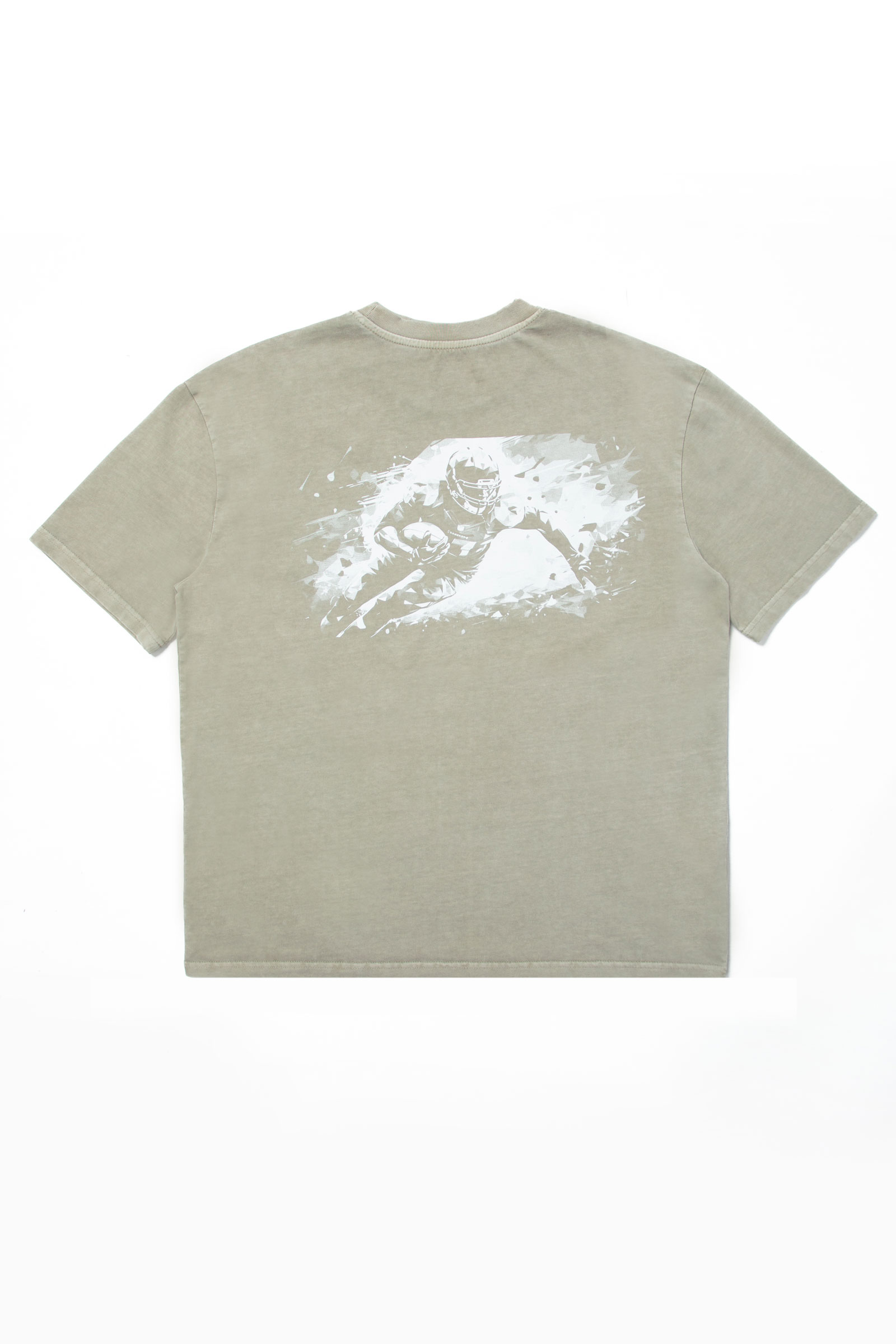 Oil Washed Tee | Olive