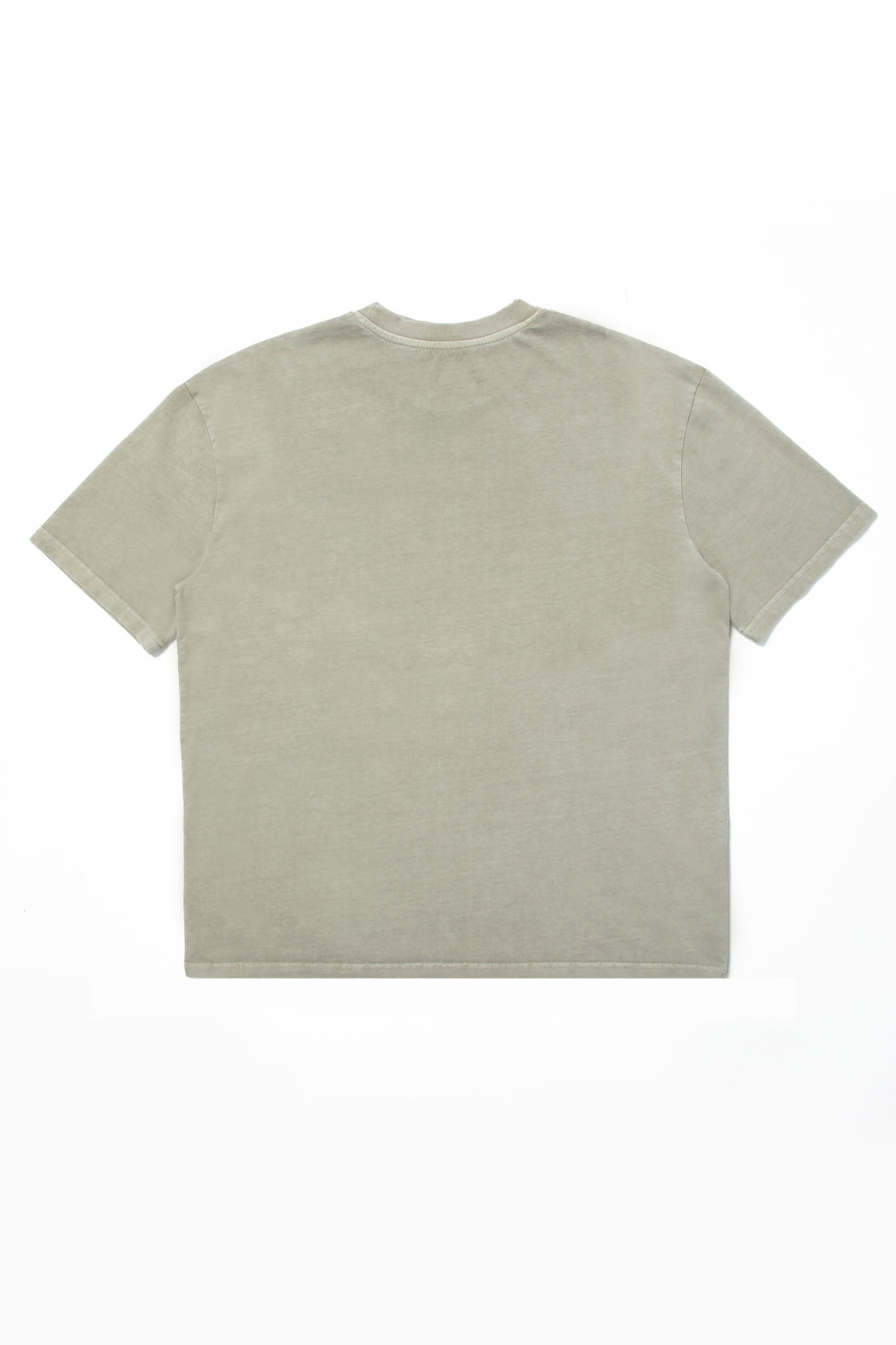 Solid Oil Washed Tee | Olive